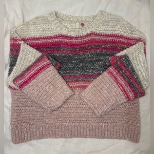 NWT Anthropologie Pilcro Crewneck Pullover chunky Preppy wool blnd Sweater